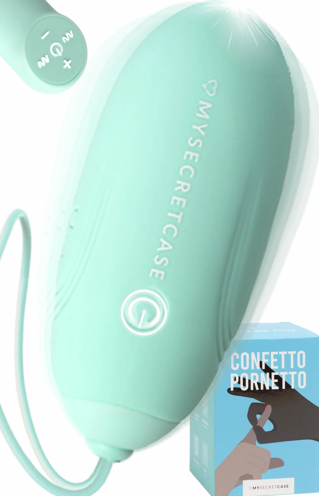 MySecretCase Ovetto Vibrante Wireless Comando a Distanza 7 Vibrazioni 4 Intensità Impermeabile