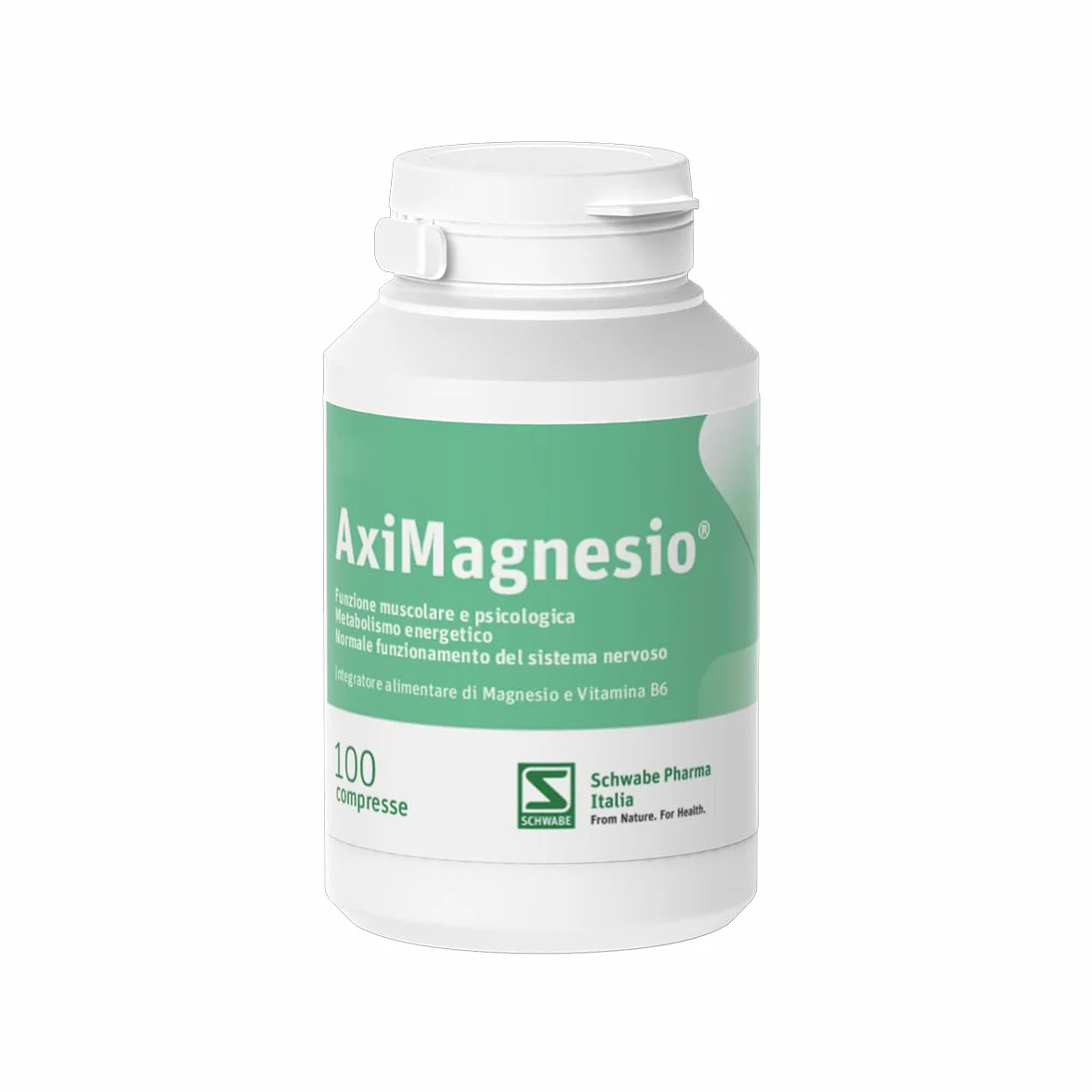 Pegaso Aximagnesio Integratore Alimentare di Magnesio, 100 Compresse, 134 g