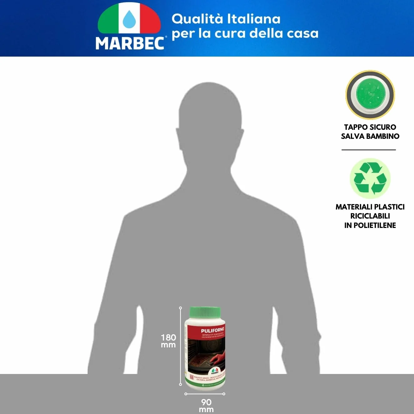 MARBEC Kit pulizia forno e barbecue sgrassante disincrostante