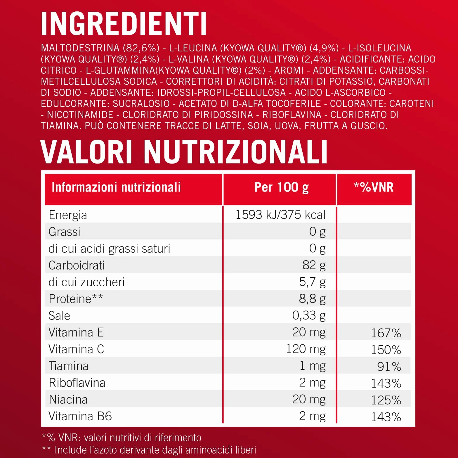 Enervit R2 Recovery Drink Gusto Arancia 400g con Tiamina e Vitamina B6