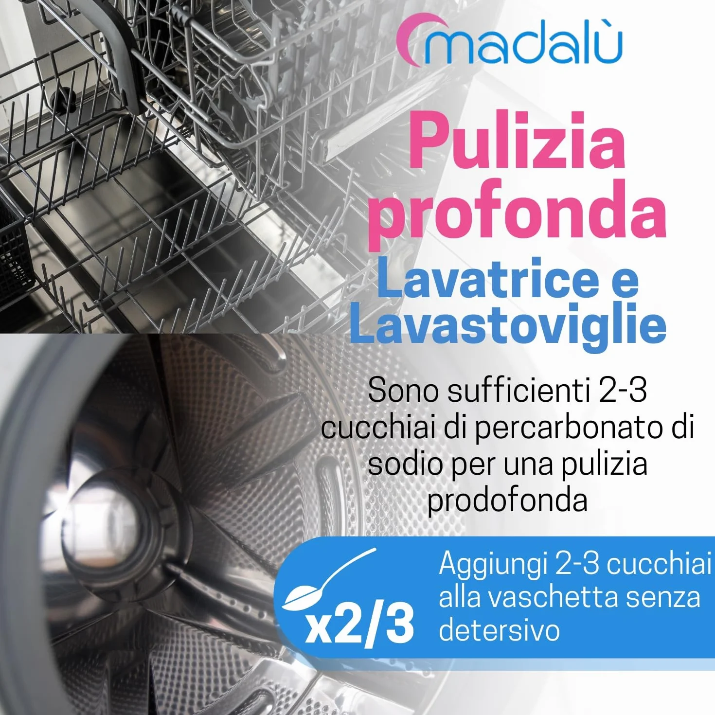 Percarbonato di Sodio Puro 5 Kg 850 Lavaggi Smacchiatore Bucato Sbiancante Igienizzante Naturale Antimuffa Busta Richiudibile