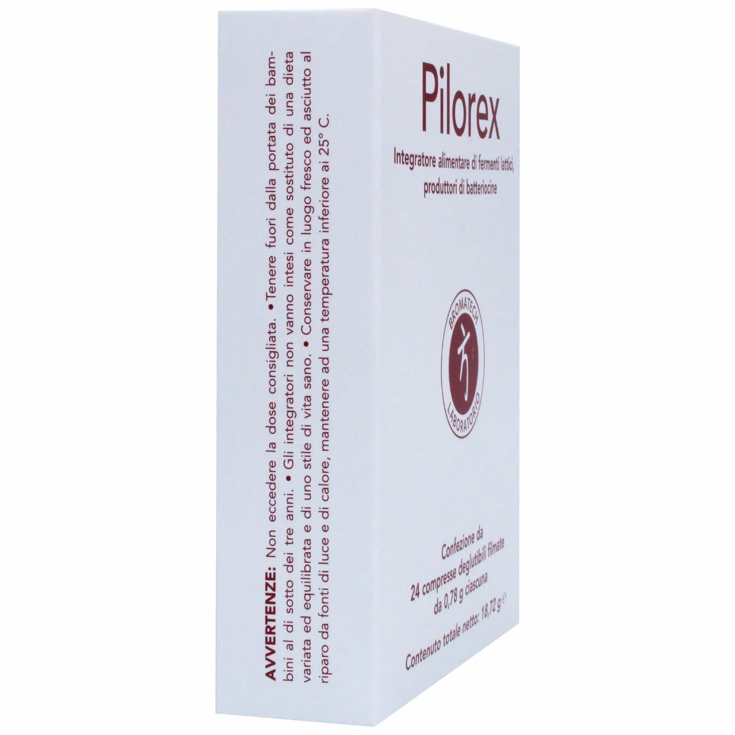 Bromatech Pilorex Integratore Alimentare Fermenti Lattici 24 Compresse 0,78 g
