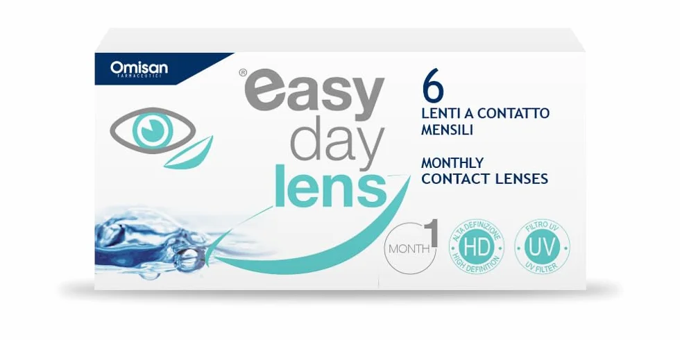 Easy Day Lens 6 Lenti A Contatto Mensili Miopia -2,25