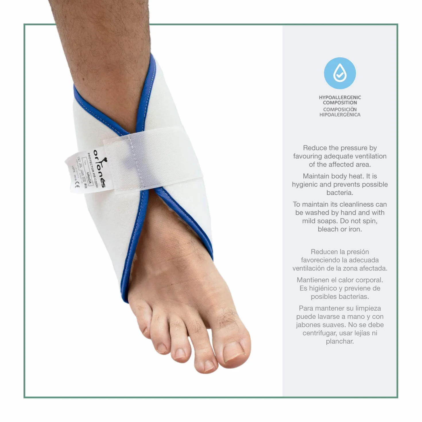 Talloniere Antidecubito Coppia Protettori Tallone Piede Gomito Prevenzione Piaghe Ulcere Pressione Bianco