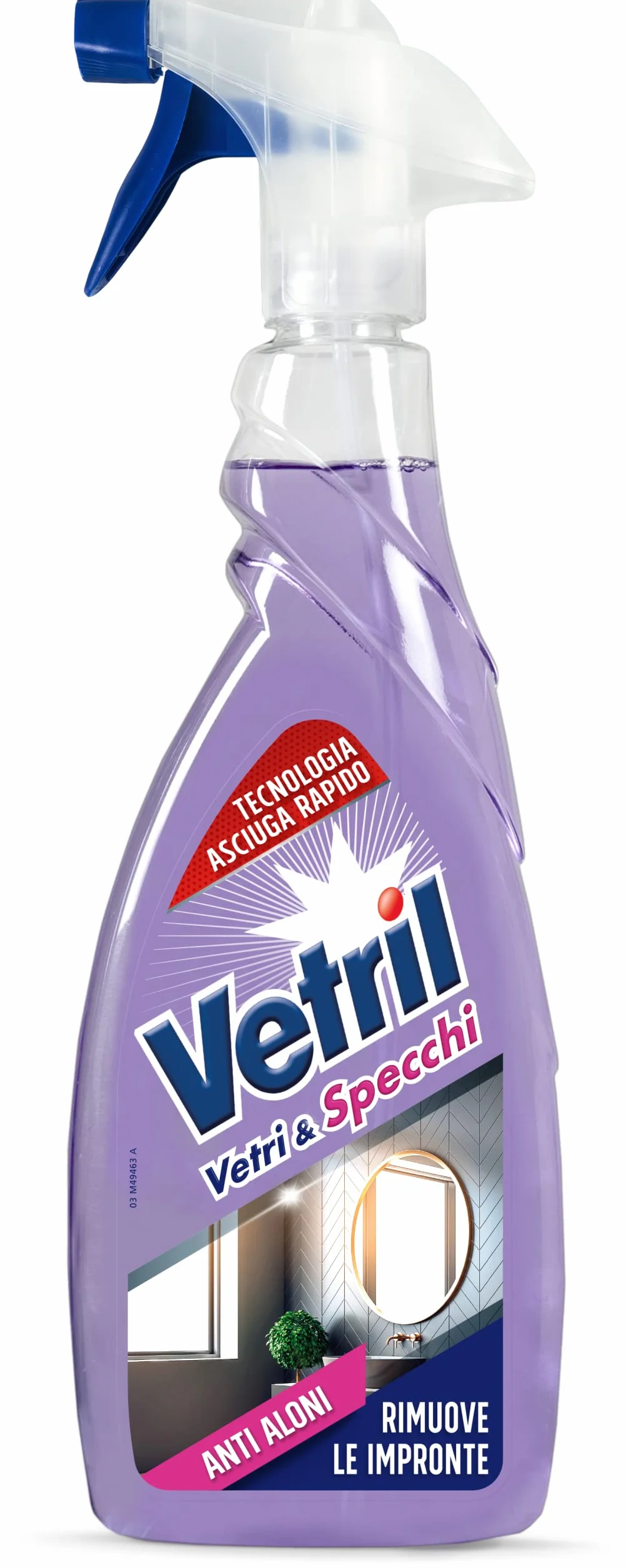 Vetril Detergente Spray Vetri e Specchi 650 ml x 12 pezzi