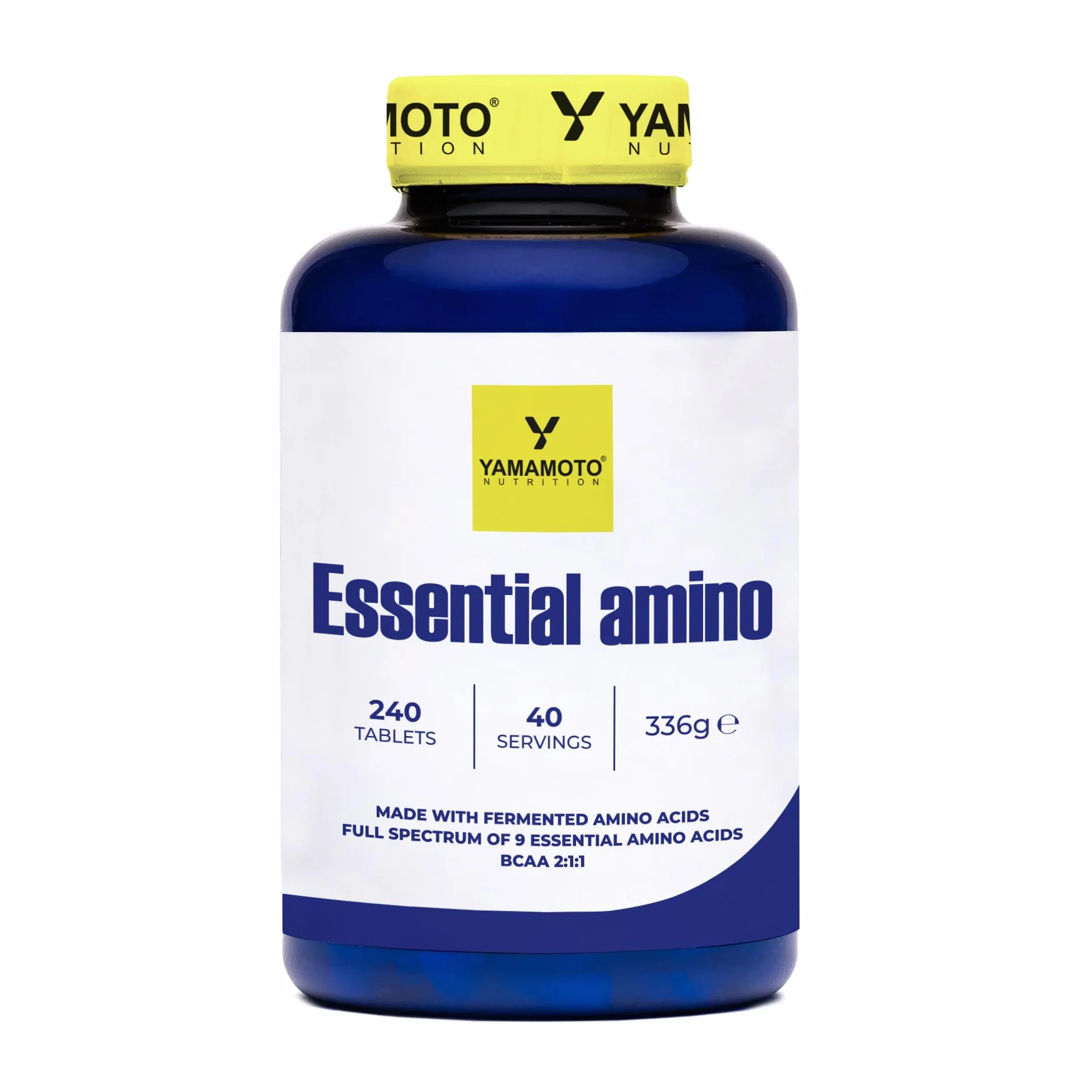 YAMAMOTO NUTRITION Essential AMINO 240 Compresse, Integratore di Amminoacidi Essenziali EAA e BCAA 2:1:1