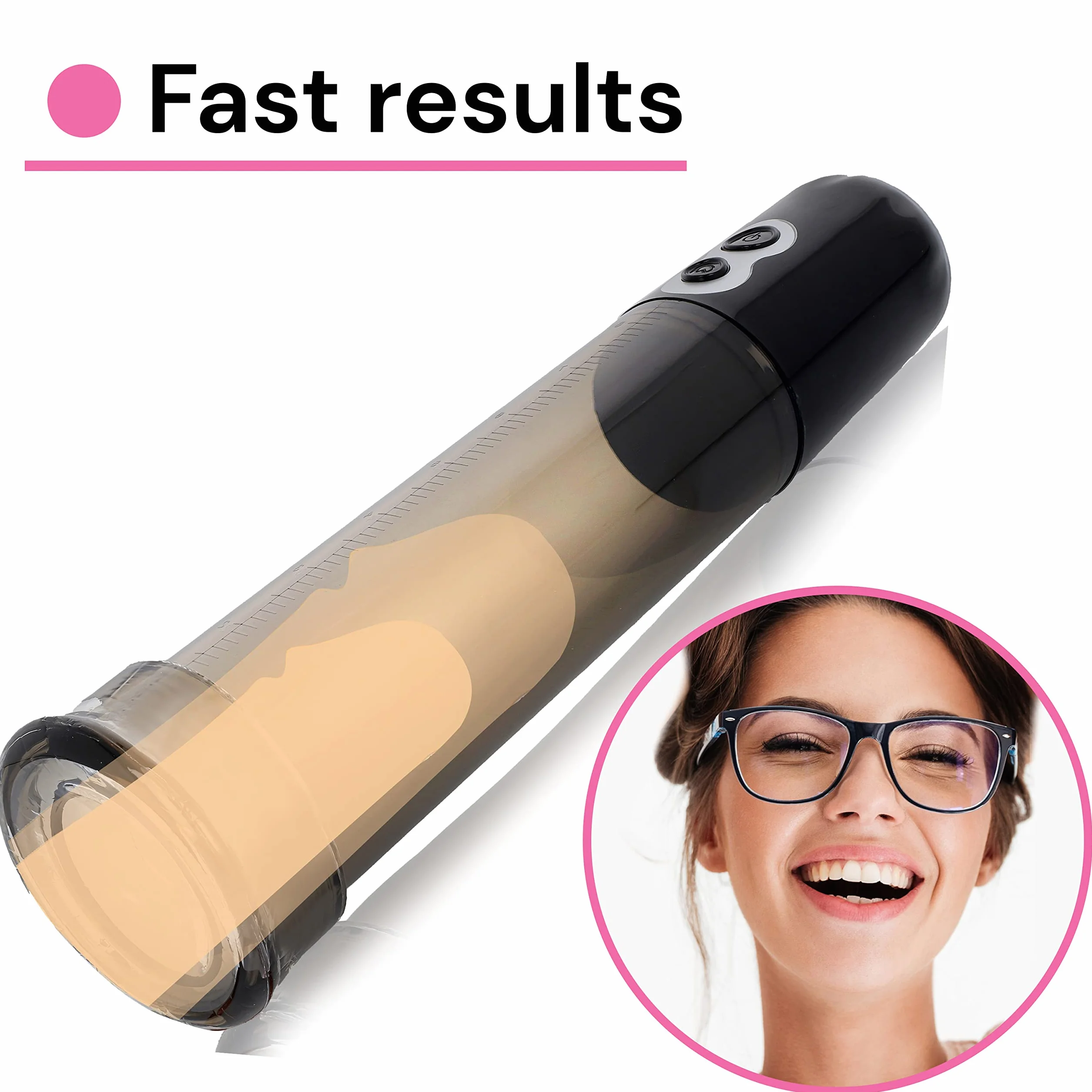 Pompa per Pene Elettrica 31cm Cilindro 22cm ⌀6.1cm PVC ABS Pompa Vacuo Uomo Sex Toy P02-5