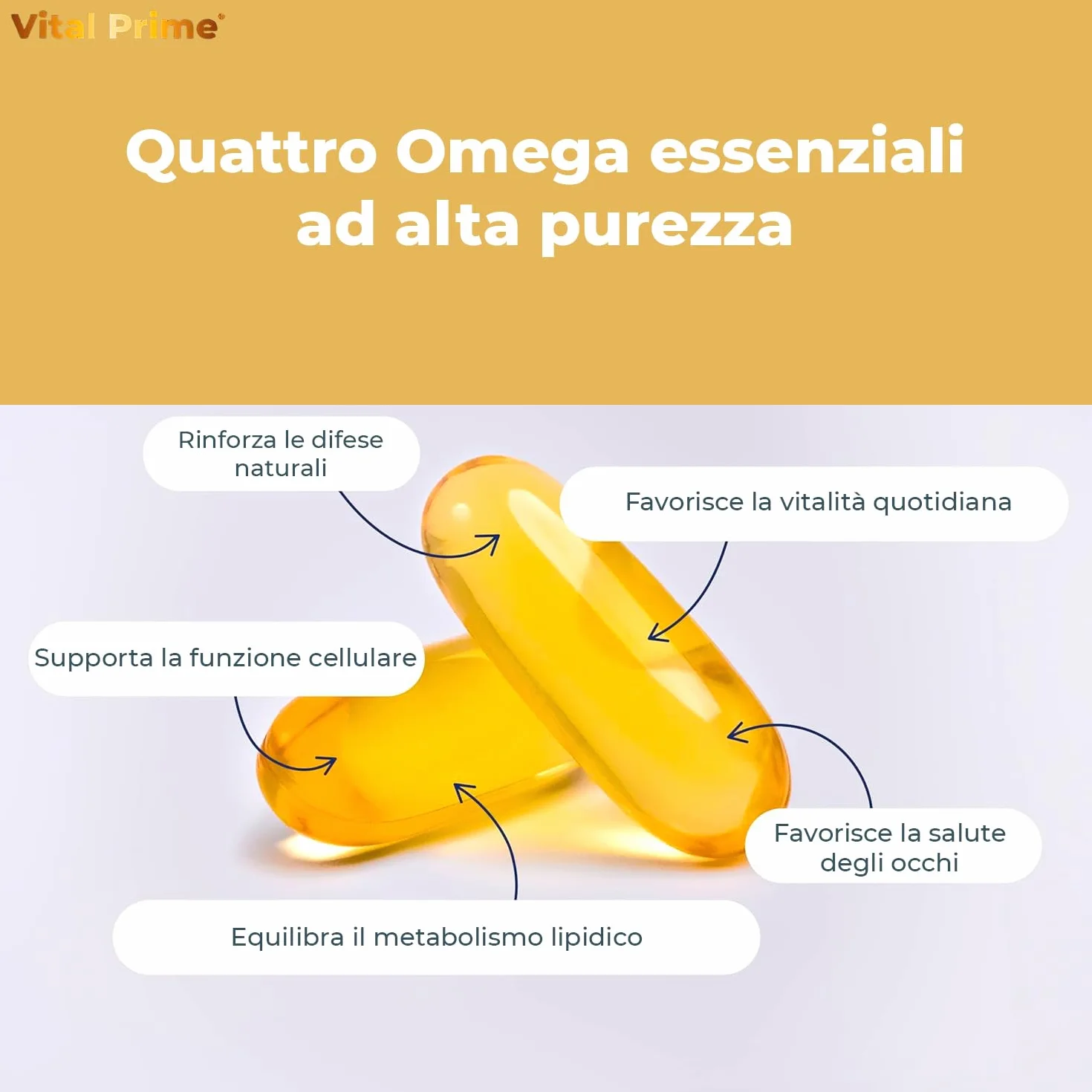 Omega 3 6 7 9 2800mg 90 Perle Capsule Molli con Oli di Lino, Enotera, Oliva, Germe di Grano e Noci di Macadamia