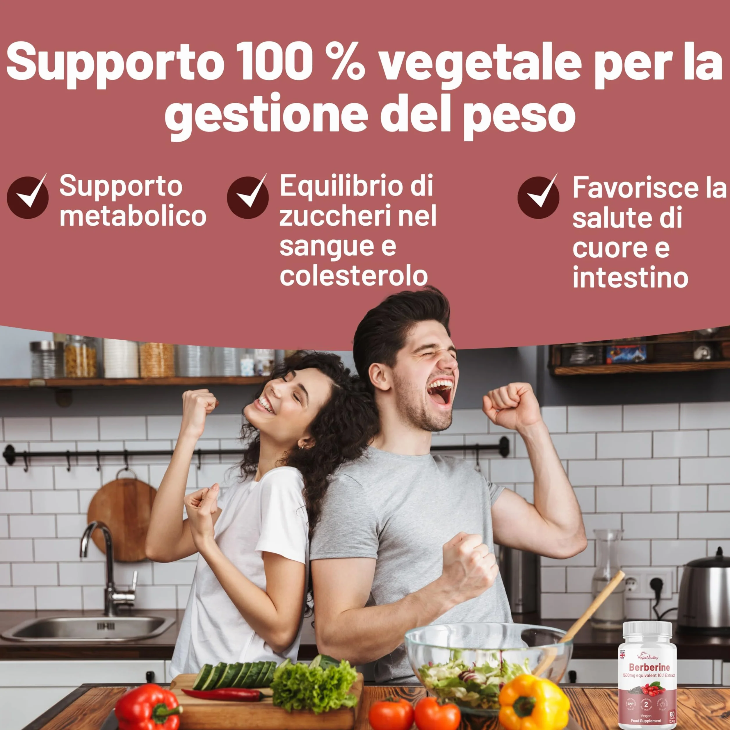 Berberina 1500mg Alto Dosaggio – 60 Capsule, 2 Mesi – Supporto Metabolico e Glicemia – Prodotto nel Regno Unito