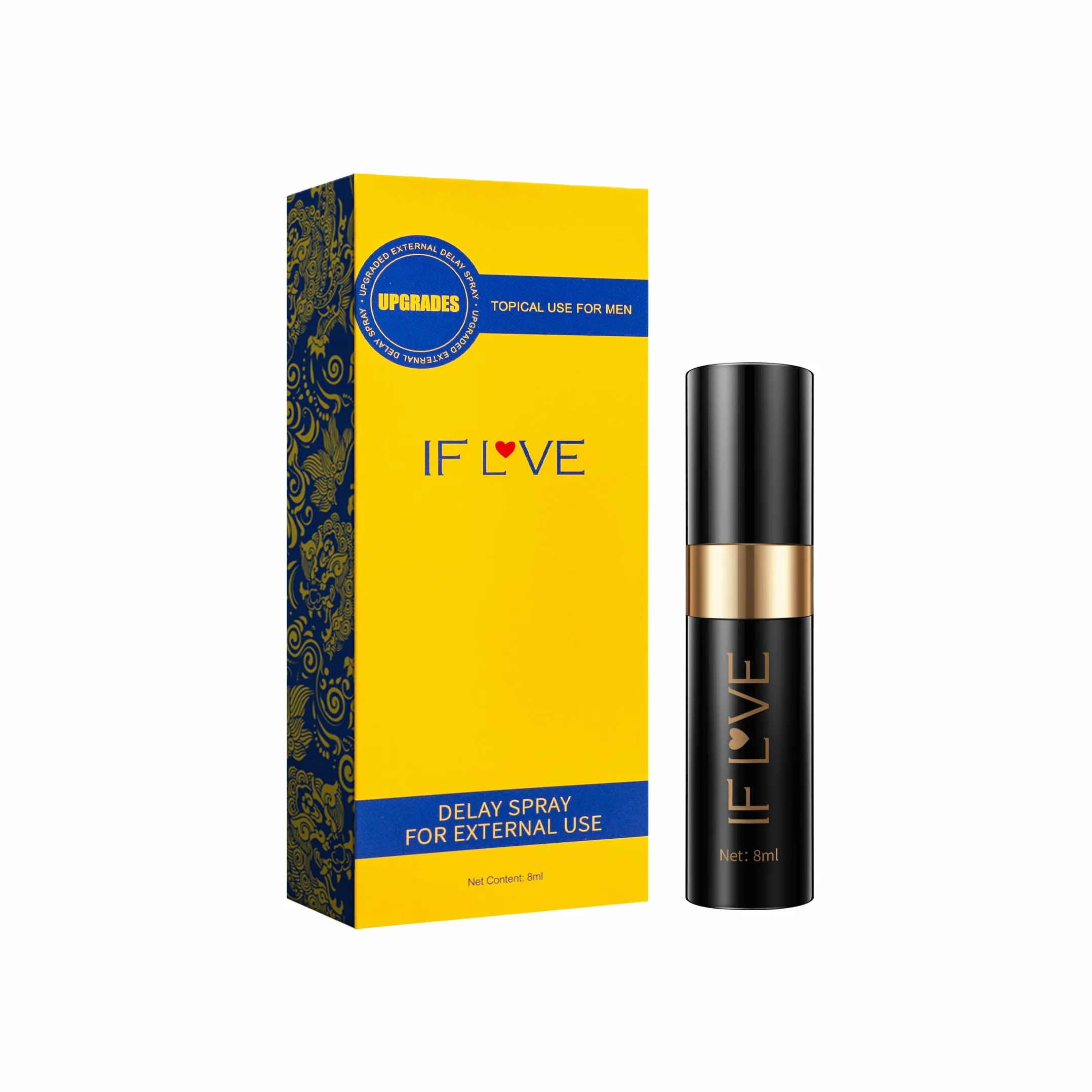 Spray Ritardante per Uomo 8ml effetto prolungato controllo soddisfazione