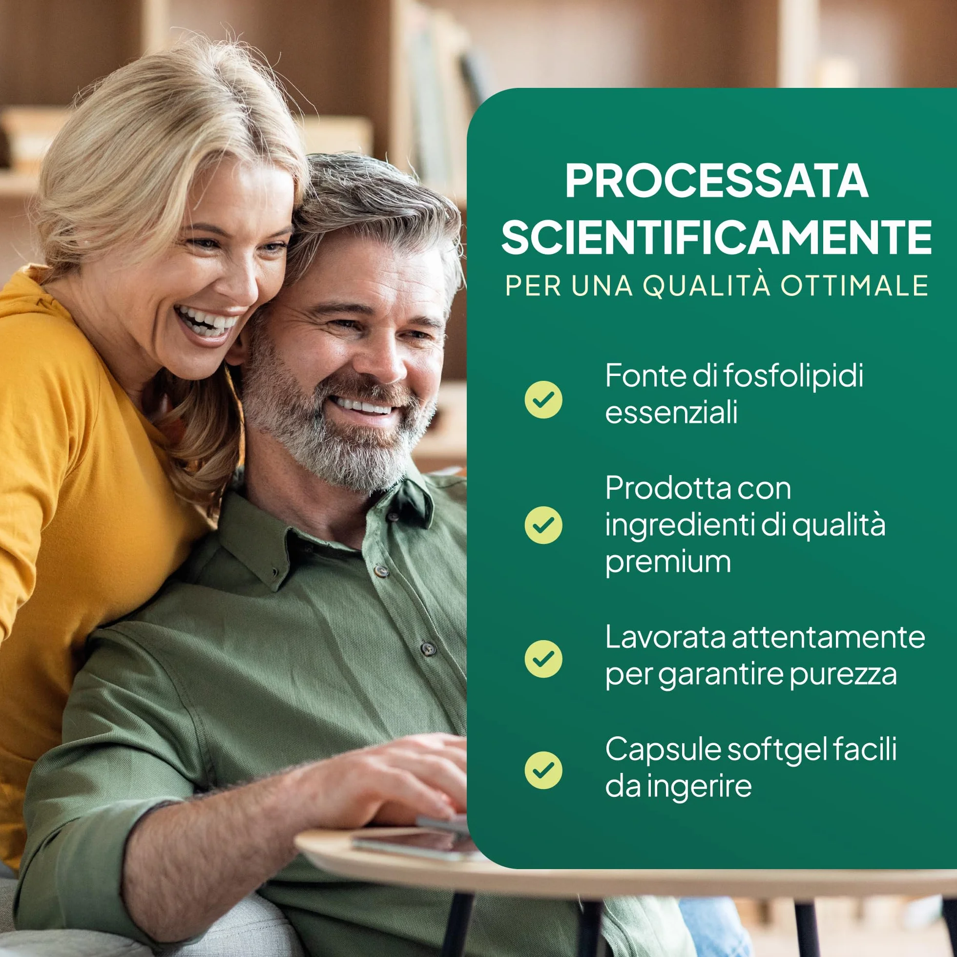 Lecitina di Soia 1200mg 240 Capsule Alta Purezza Fosfolipidi Essenziali