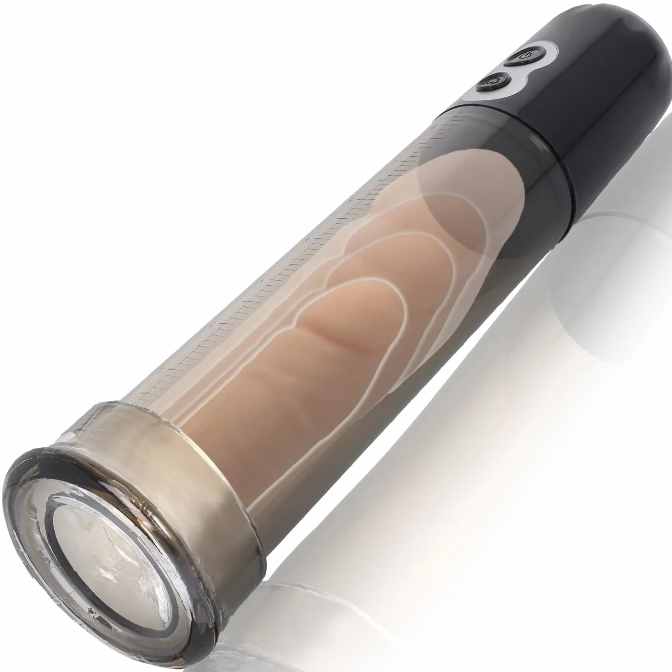 Pompa per Pene Elettrica 31cm Cilindro 22cm ⌀6.1cm PVC ABS Pompa Vacuo Uomo Sex Toy P02-5