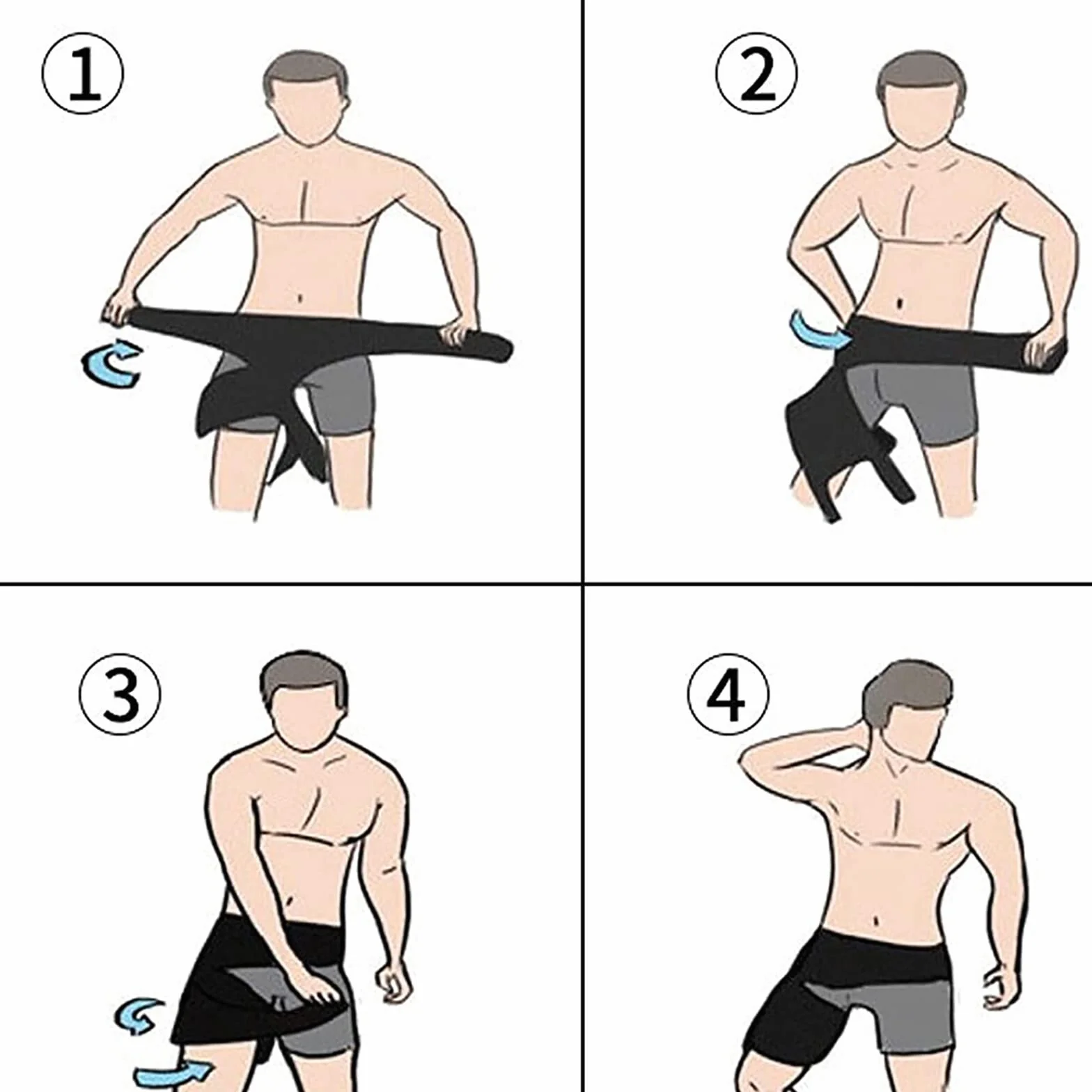 Tutore dell'anca per compressione coscia sollievo sciatica supporto gambe Manicotto avvolgente fianchi muscolari stabilizzatori