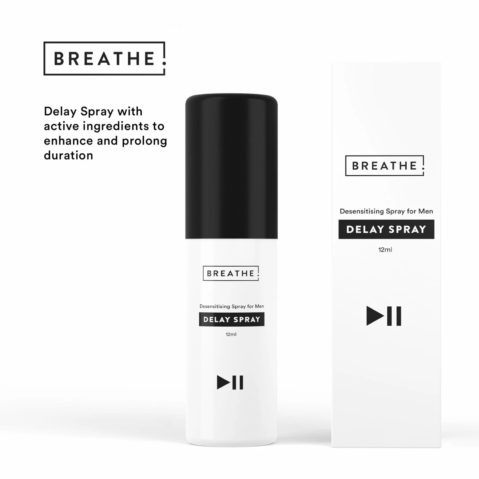 BREATHE Spray Ritardante per Uomo Desensibilizzante 12ml Effetto Rapido