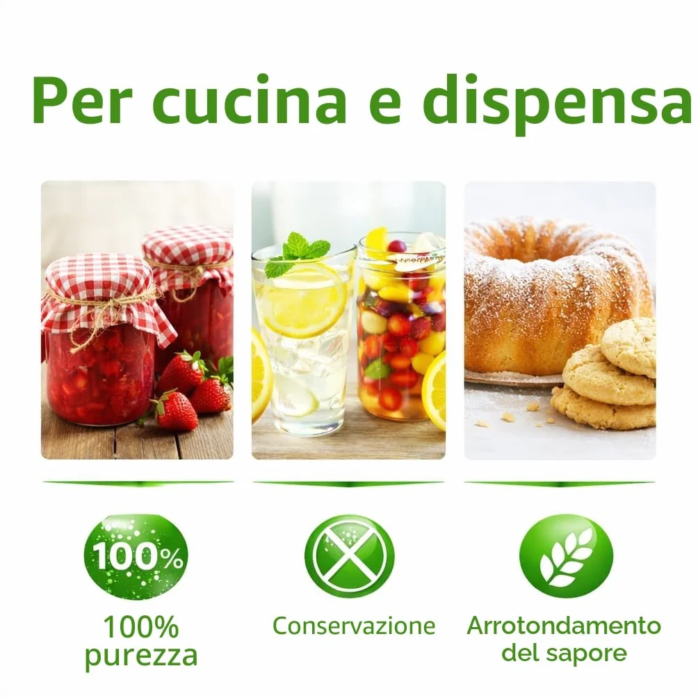 Acido citrico monoidrato E330 5000 g polvere alimentare per decalcificazione pulizia 5 kg