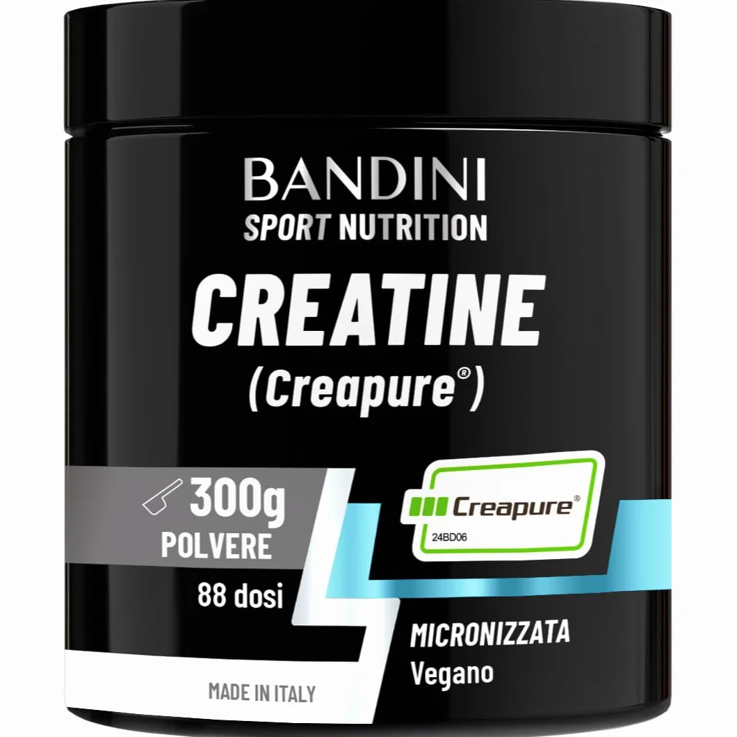 Bandini Creatina CREAPURE Monoidrata in Polvere Pura - Integratore per Sport e Pre Workout - 100% Vegan - 500g