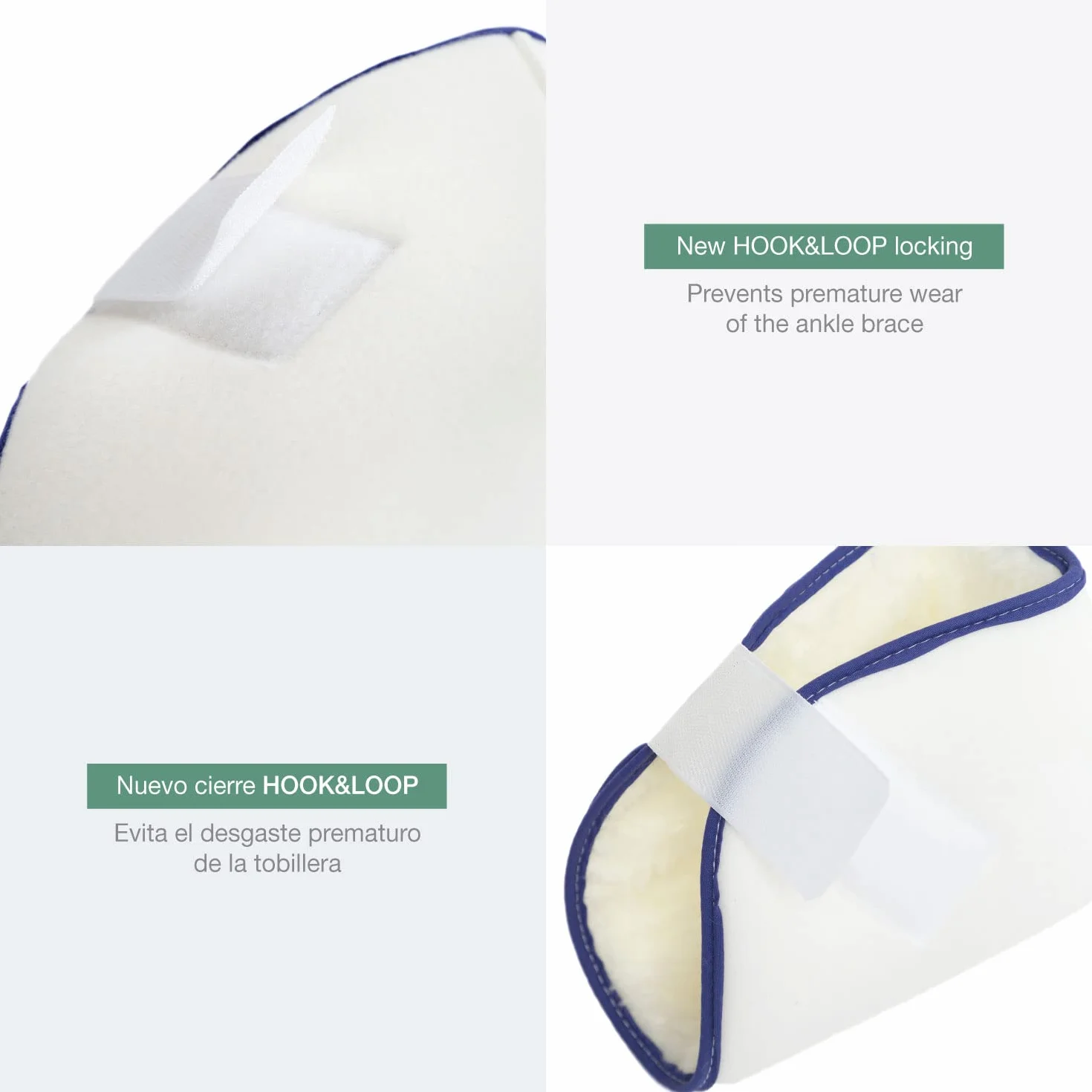 Talloniere Antidecubito Coppia Protettori Tallone Piede Gomito Prevenzione Piaghe Ulcere Pressione Bianco
