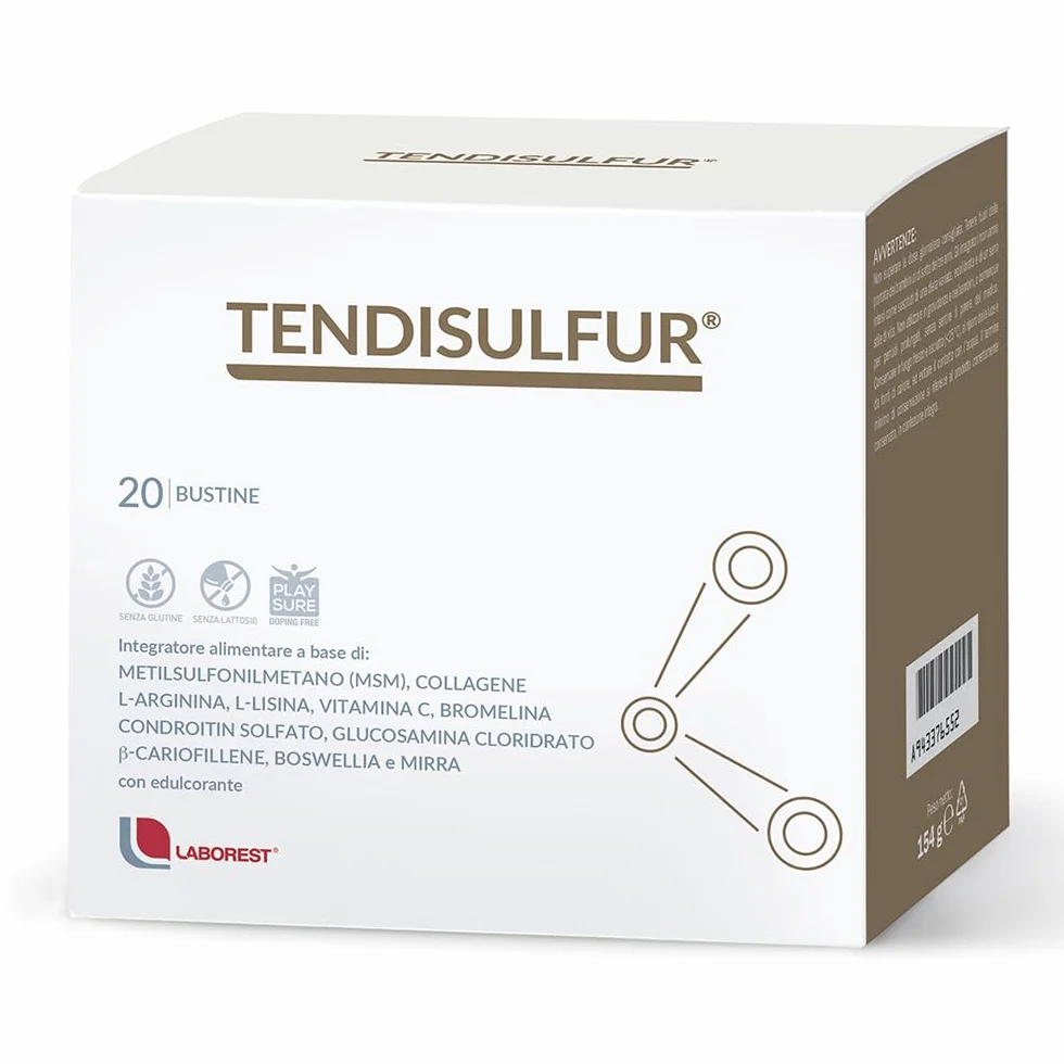 Laborest Tendisulfur 20 bustine Integratori per tendini e movimento muscolare con Vitamina C